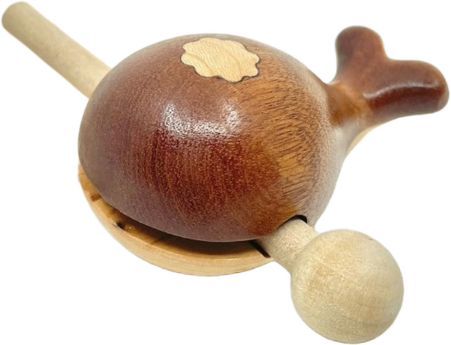 귀여운 고래 미니 목탁 불교 명상 굿즈 집들이 개업 인테리어 장식품 선물 파우치 포함, 고래 목탁 + 파우치, 1개