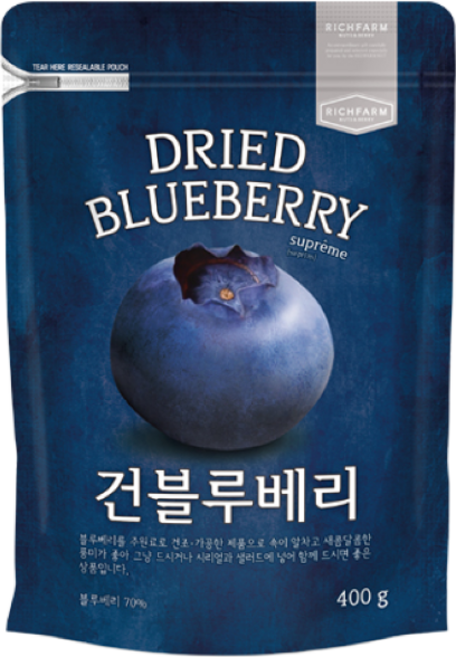 리치팜너트 건블루베리 400g, 10개