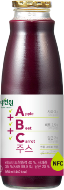 자연원 ABC주스, 980ml, 1개