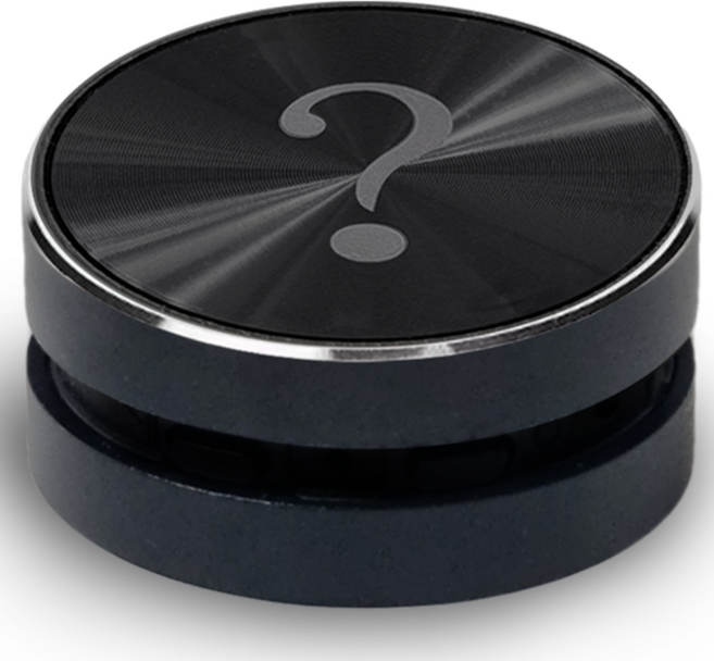 물음표 골전도스피커 블루투스 초 소형 미니 휴대용 무선 붙이는 진동 층간소음 우퍼 스피커 3컬러, 2. 블랙