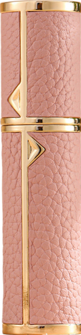 셀벨 소가죽 향수케이스 휴대용 펌핑 자동 하단 충전 리필 향수공병 5ml, 천연소가죽케이스 핑크, 1개