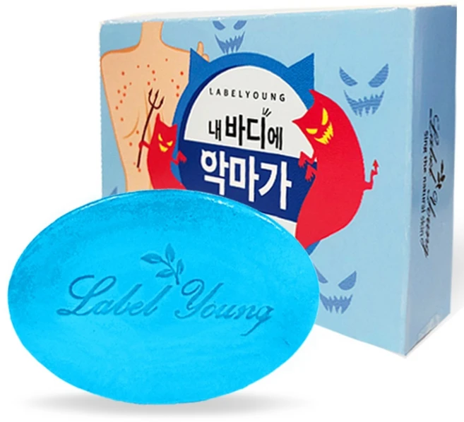 라벨영 쇼킹소금바 비누, 90g, 1개 - 쿠팡