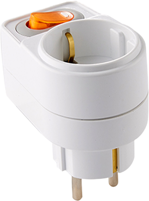 절전 1구 선이 없는 멀티탭, 1개, 1cm, 화이트