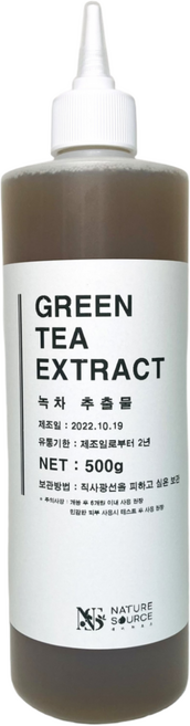 네이처소스 무방부제 녹차 추출물 원액 탄닌 카테킨, 500g, 1개