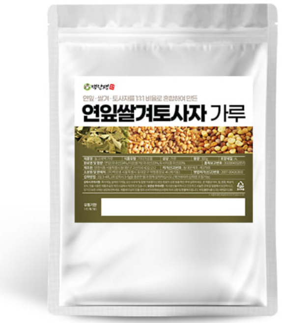 백장생 돌고래팩 가루 (연잎 쌀겨 토사자 가루 혼합형) 300g, 1개