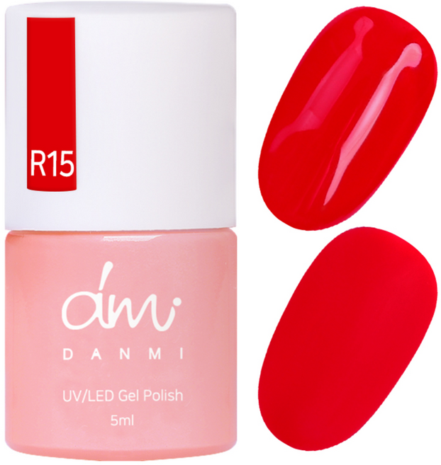 단미 컬러 젤네일, R15 딸기시럽, 5ml, 1개
