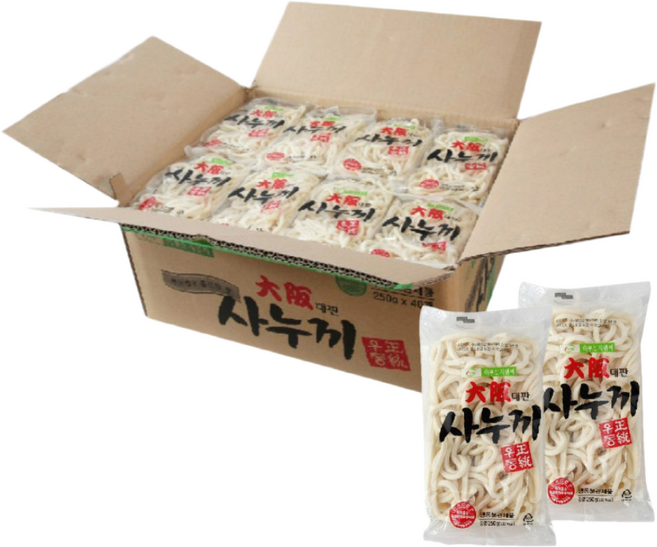 [요기푸드] 이푸드지앤비 대판사누끼 250g x 40개 1box, 1개, 10kg