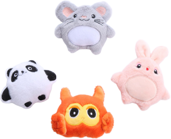 딩동펫 퐁퐁 캣닢 고양이 인형 4P, C, 1세트