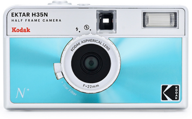 코닥 H35N 하프 프레임 필름 카메라 Glazed Blue (글레이즈드 블루), 1개