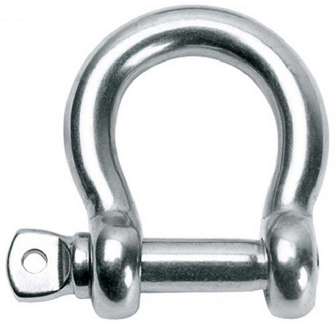 스텐 샤클 U자형 잠금장치 5mm 6mm 8mm 10mm 12mm 16mm 20mm, 1개