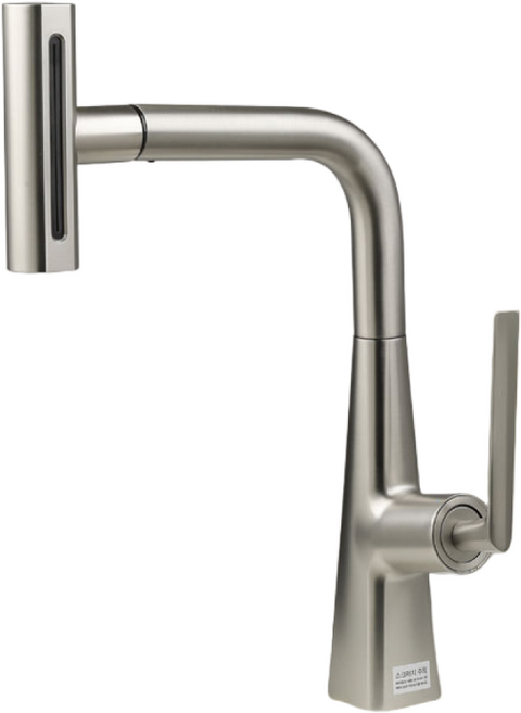 에떼르노 4way 다기능 와이드 폭포수 주방 싱크대 수전 EK3001 무광니켈, 1개