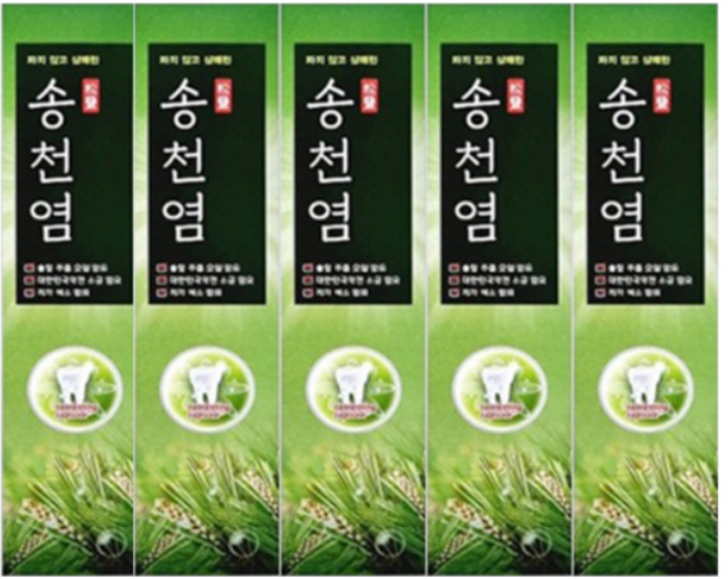 아모레퍼시픽 송천염 소금잇몸치약 120g, 5개