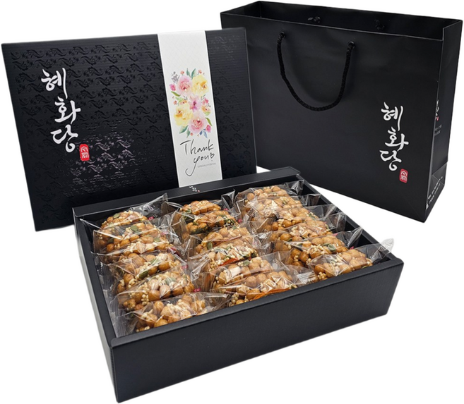 수제 과일오란다 쌀강정 종합선물세트 혜화당 1호 종이쇼핑백 포함, 1.2kg, 1개