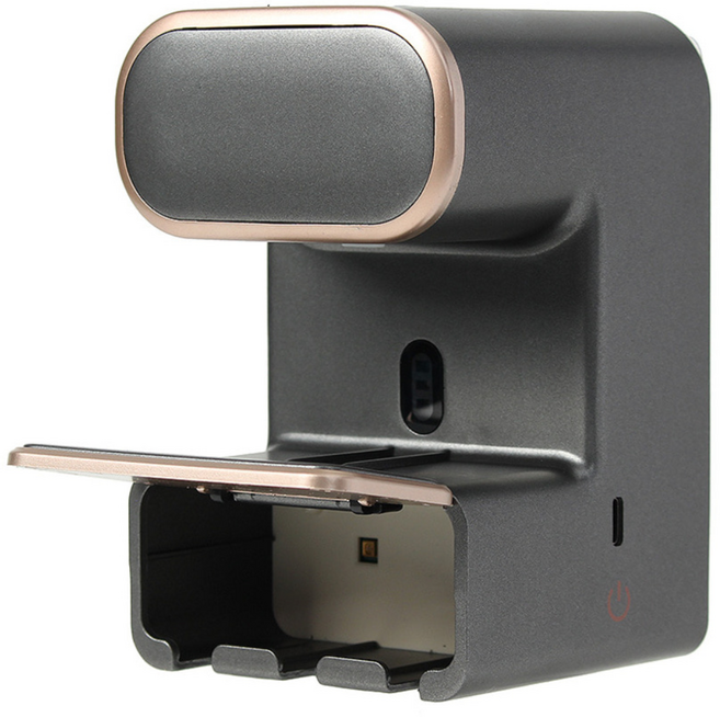 자동센서 치약 디스펜서 겸 UVC 칫솔살균기(블랙), 상세 참조, 상세페이지 참조