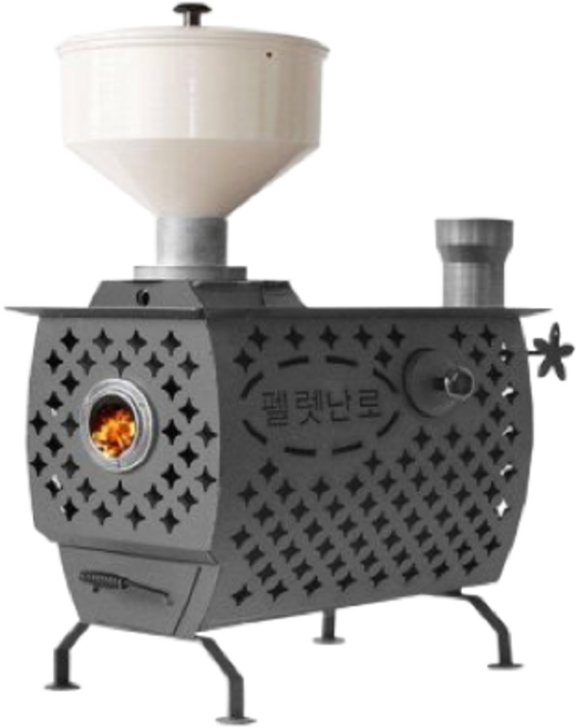 꾸버스 펠렛 화목겸용난로 6종 펠렛난로 화목난로, 스퀘어 펠렛난로