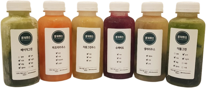 원데이 클렌즈 착즙 주스 1Day 3Day 5Day 하루비움 단식, 1Day(350mlX6개), 350ml