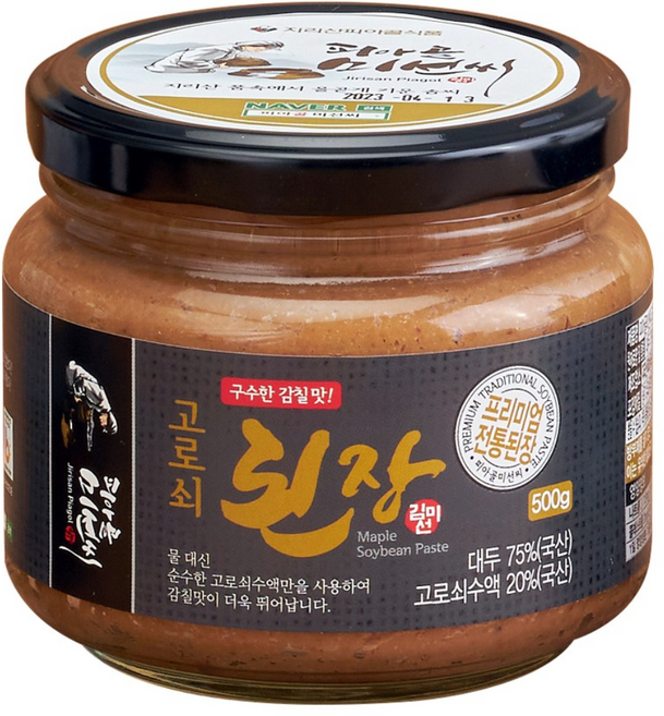 피아골미선씨 전통한식 프리미엄 고로쇠된장 500g, 1개