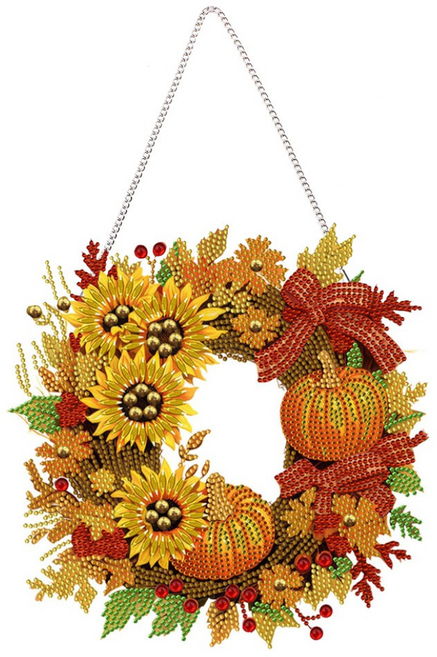 돈들어오는 금전수 보석 십자수 diy 비즈 벽걸이 벽장식 리스 장식 펜 공구 포함 세트 해바라기 나무 조화 50 60 3d 금전운 행잉 어린이, 1세트, S99007J(해바라기C