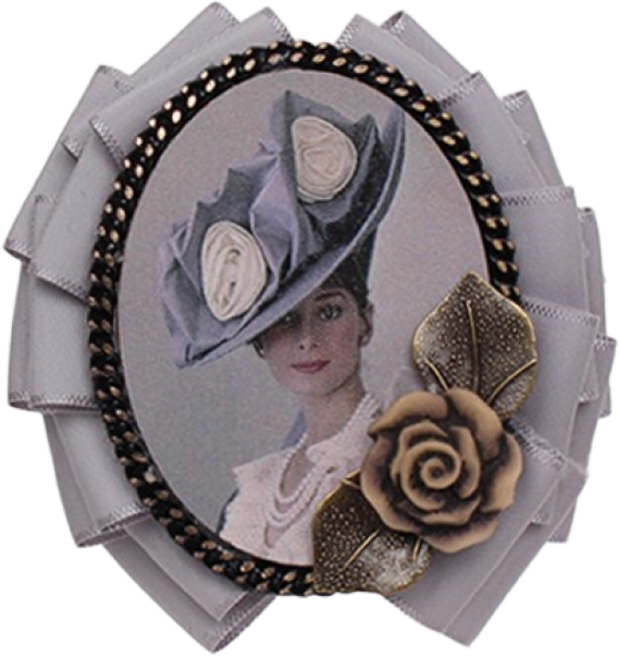 크리스크라운 더블린 앤버드 브로치 코사지 악세사리