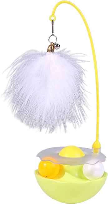 오드펫하우스 고양이장난감 고양이깃털장난감 깃털장난감 고양이낚시대 고양이장난감낚시대 고양이장난감자동 고양이캣닢, 3개, 형광