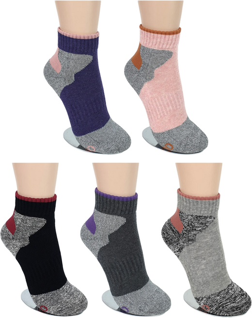 TRY 여성용 등산양말 5켤레, 단목