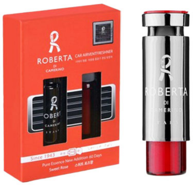 자동차 방향제 실내 향기 효과 (롱 클립 포함) 에어컨 송풍구 설치, 1개, 빨간색-스위트로즈향