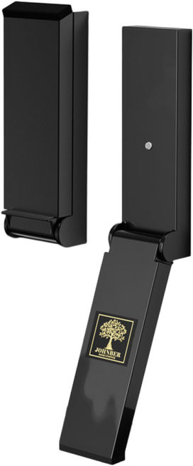 국산 인테리어 무타공 자석 럭셔리 도어스토퍼, 티타늄 블랙, 1개