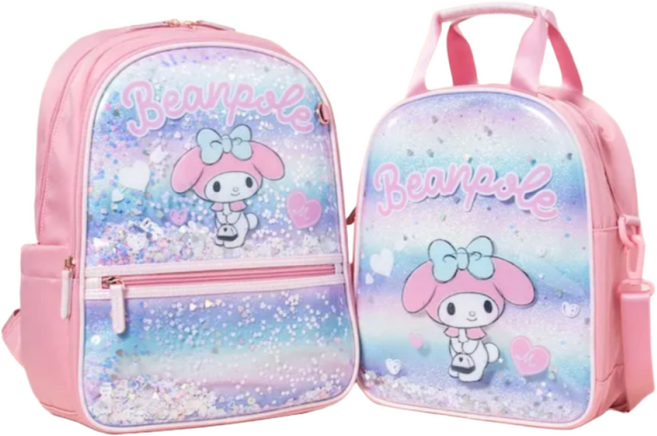 [빈폴키즈] [산리오] 마이멜로디 블링 책가방 세트 라이트 핑크 초등학생가방