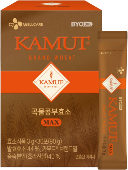 CJ 바이오코어 카무트곡물콤부효소 맥스, 90g, 1박스