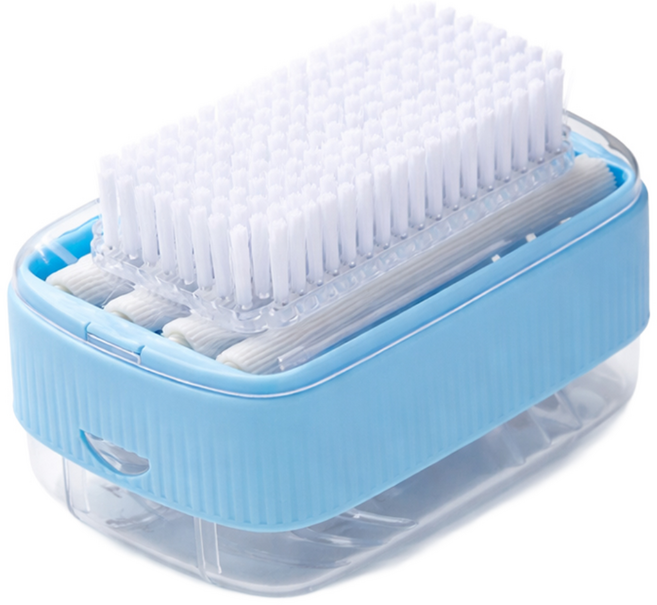 아띠꼴로 빨래 비누 케이스 비누롤러 손세탁 비누곽 비누통, 파스텔블루, 1개