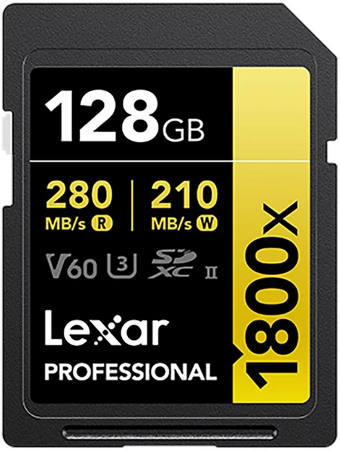 렉사 SD카드 1800x 프로페셔날 V60 U3 UHS-II, 128GB, 1개 - 쿠팡