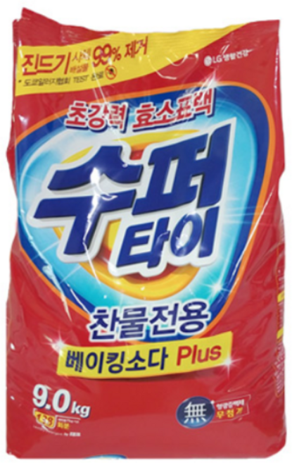 수퍼타이 리필 9kg x 1개 일반 / 드럼겸용 분말세제
