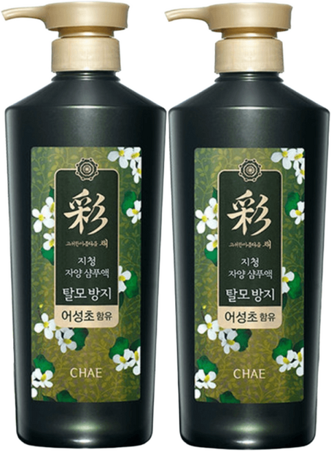 고귀한아름다움 채 지청 자양 어성초 탈모 샴푸, 520ml, 2개