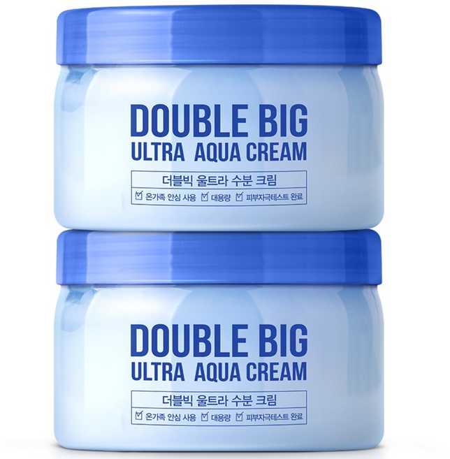프럼네이처 더블빅 울트라 수분크림 2개 + 아쿠아 마스크팩 1매 증정, 500ml