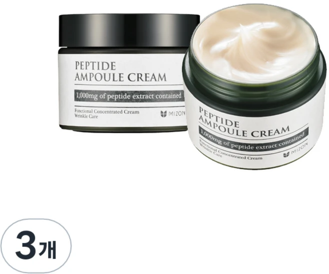 미즈온 펩타이드 앰플 크림, 52g, 3개 - 쿠팡