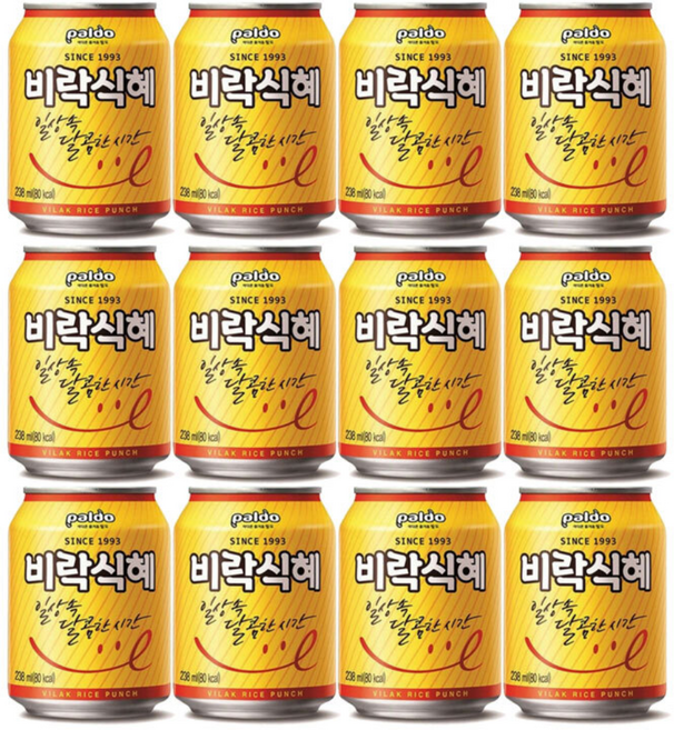 팔도 비락식혜, 238ml, 12개