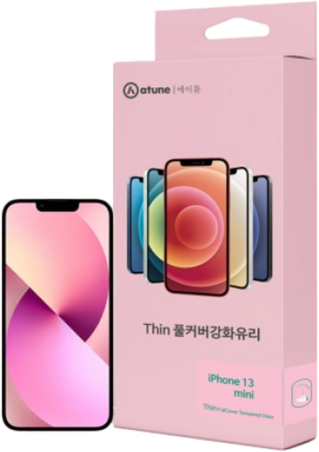 킹아이폰 에이튠 아이폰13미니 풀커버 강화유리 휴대폰 액정보호필름 총2매, 2개