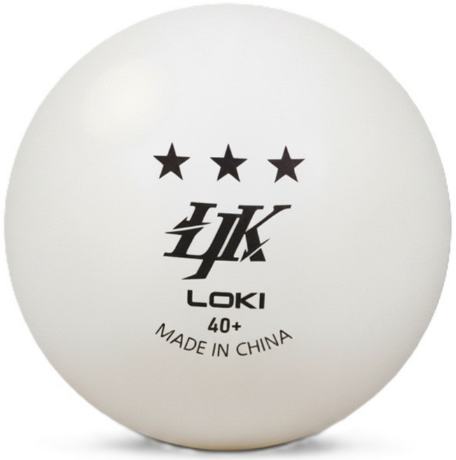 로키 LOKI 40+ 3성 탁구공, 화이트, 1세트, 100개입
