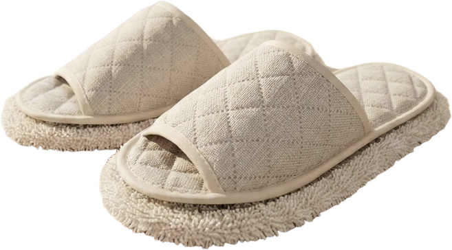 필굿리빙 극세사 청소슬리퍼, 1개, 아이보리