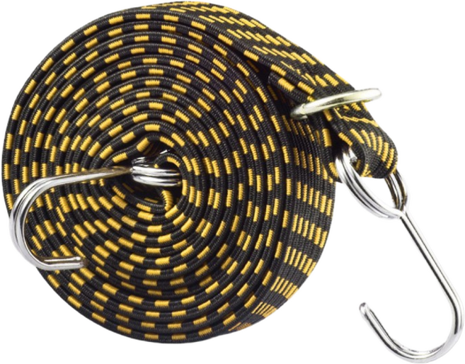오토바이 짐끈 자전거 줄 끈 다용도 고정 결박 탄성 로프 3M, 노랑, 1개