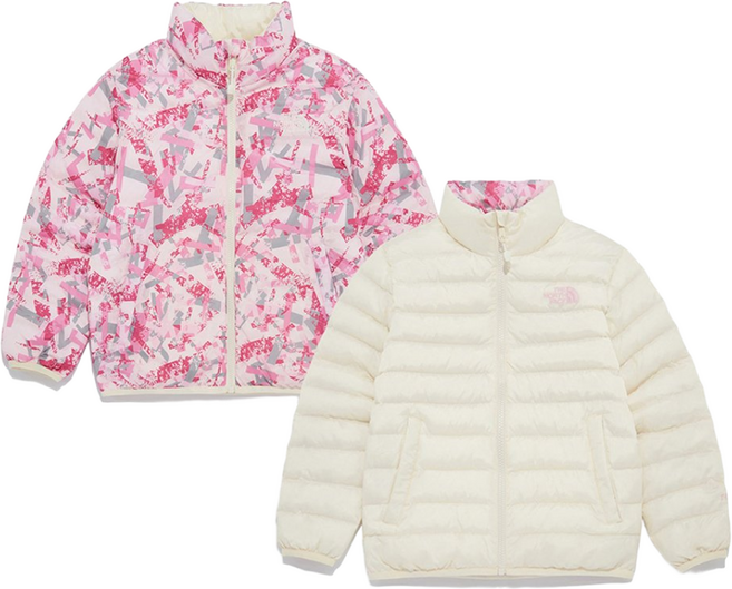 [백화점출발] 노스페이스키즈 NJ3NQ59T 노벨티 티자켓 크림 양면패딩