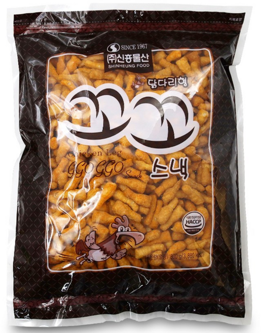 닭다리형 꼬꼬스낵 대용량 과자, 1개, 800g