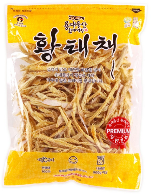 [하늘태]용대리 황태채 500g, 1개, 상세 설명 참조