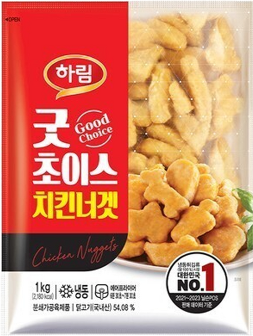 하림-굿초이스 치킨너겟1kg+1kg, 2kg, 1세트