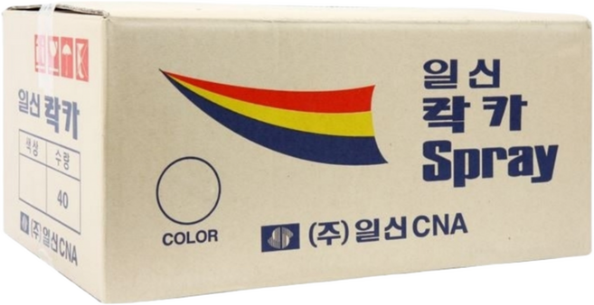 "대명" 일신 락카 스프레이 1박스 40EA 도색 도장 다목적, 은색, 40개, 420ml