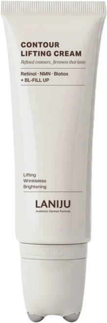 [괄사+크림 일체형] 컨투어 리프팅 크림 l 탄력 주름 레티놀 NMN 마사지 처짐개선 미백 브이라인 롤러, 1개, 50ml - 쿠팡