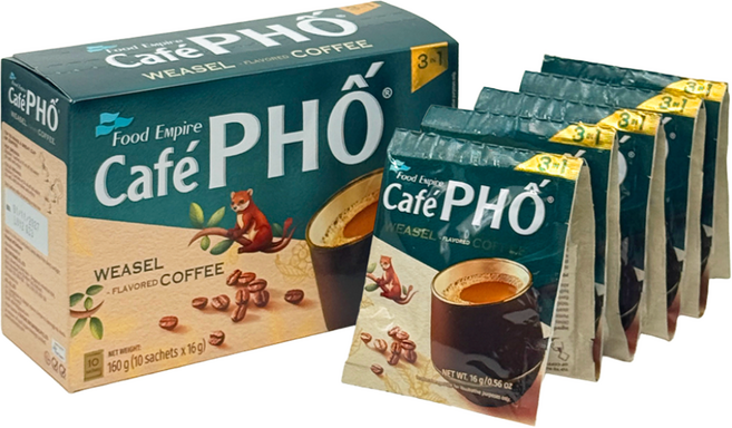 베트남커피 카페포 위즐 3in1 족제비커피 Cafe Pho Chon, 2개, 10개입, 16g