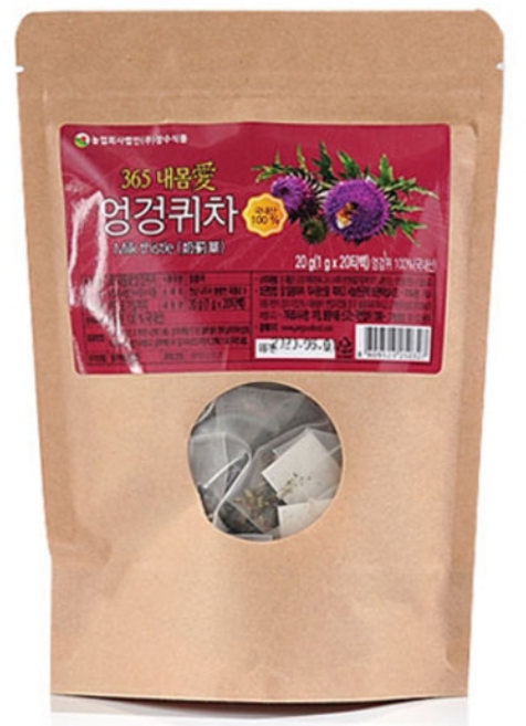 365 내몸애 밀크씨슬 엉겅퀴차 / 착한사회적기업 (주)장수식품, 1g, 20개입, 1개