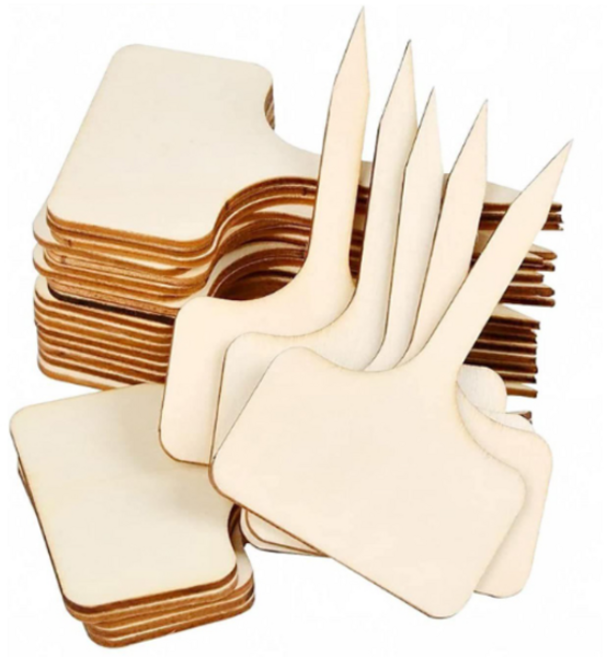 다스몰 우드 식물이름표 화분픽 식물라벨 네임픽 화분팻말, 우드(DM), 40개