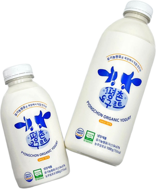 평촌요구르트 대용량 500ml, 8병, 500g